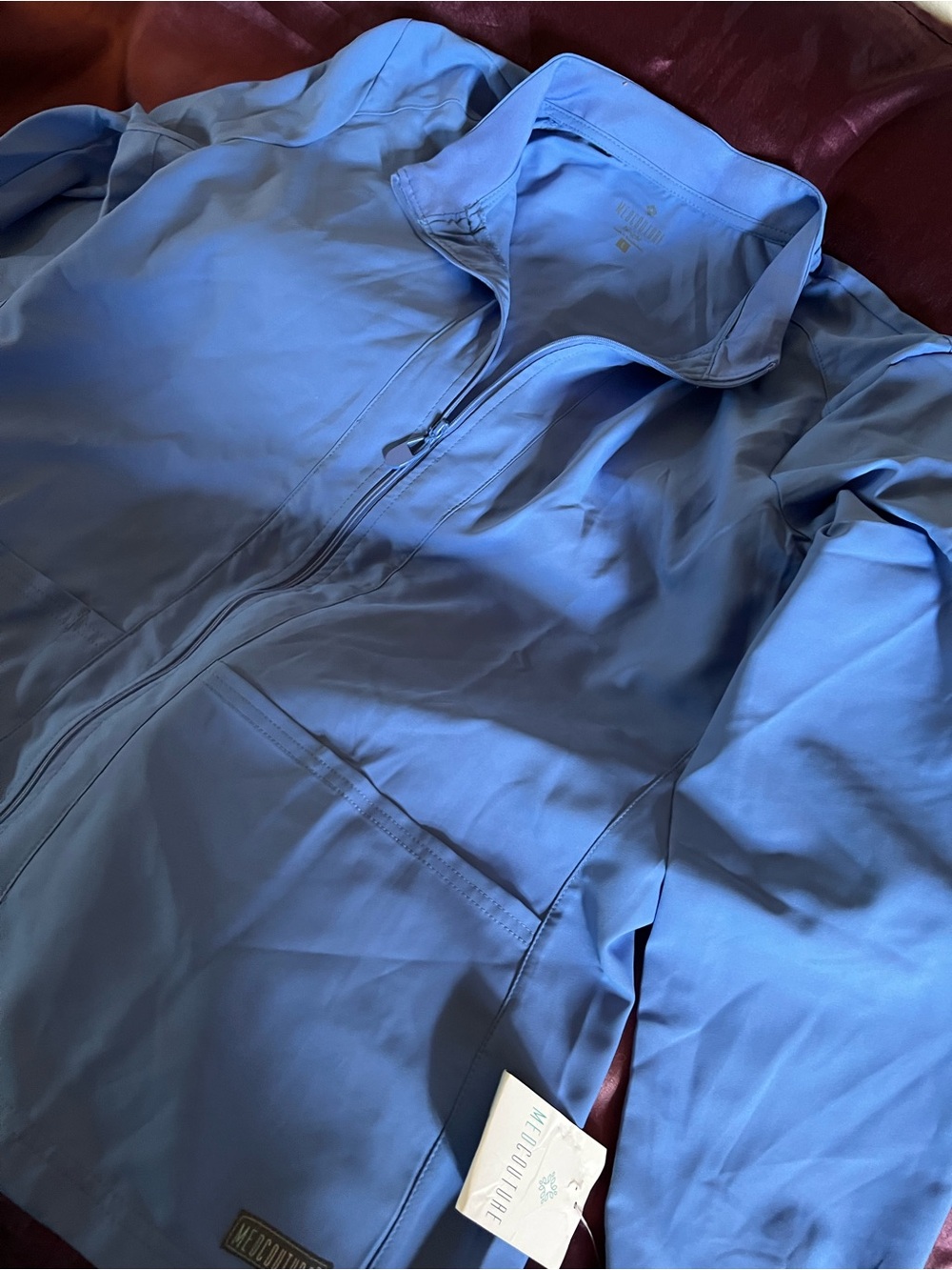 Med Couture Sky Blue Zip Jacket - Picture 3 of 4